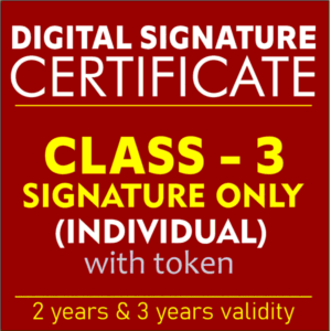 class 3 individual signature only