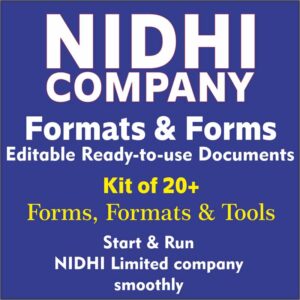 NIDHI Company Documents & Formats