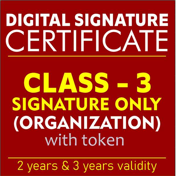 class 3 org sign only
