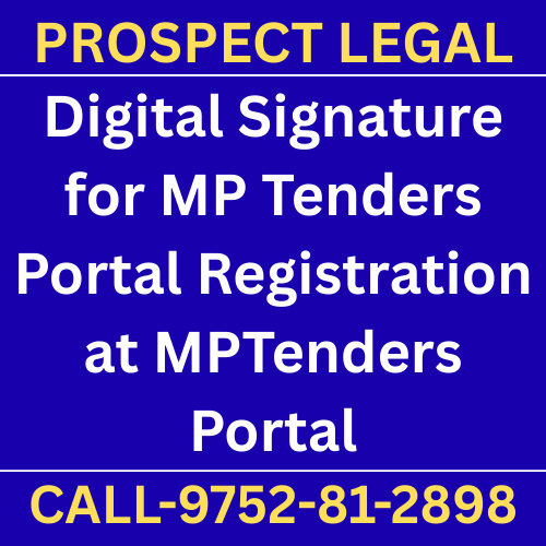 Digital Signature for MP Tenders Portal Registration